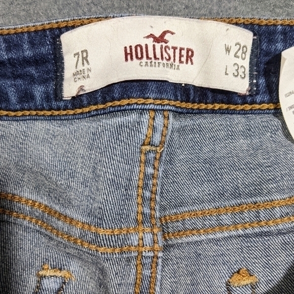 Women's Hollister Sz 7R denim skinny jeans 28“x 33“ - Picture 2 of 4